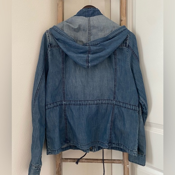 American Rag - Hooded Denim Jacket - Drawstring Waist - XL - Picture 5 of 6